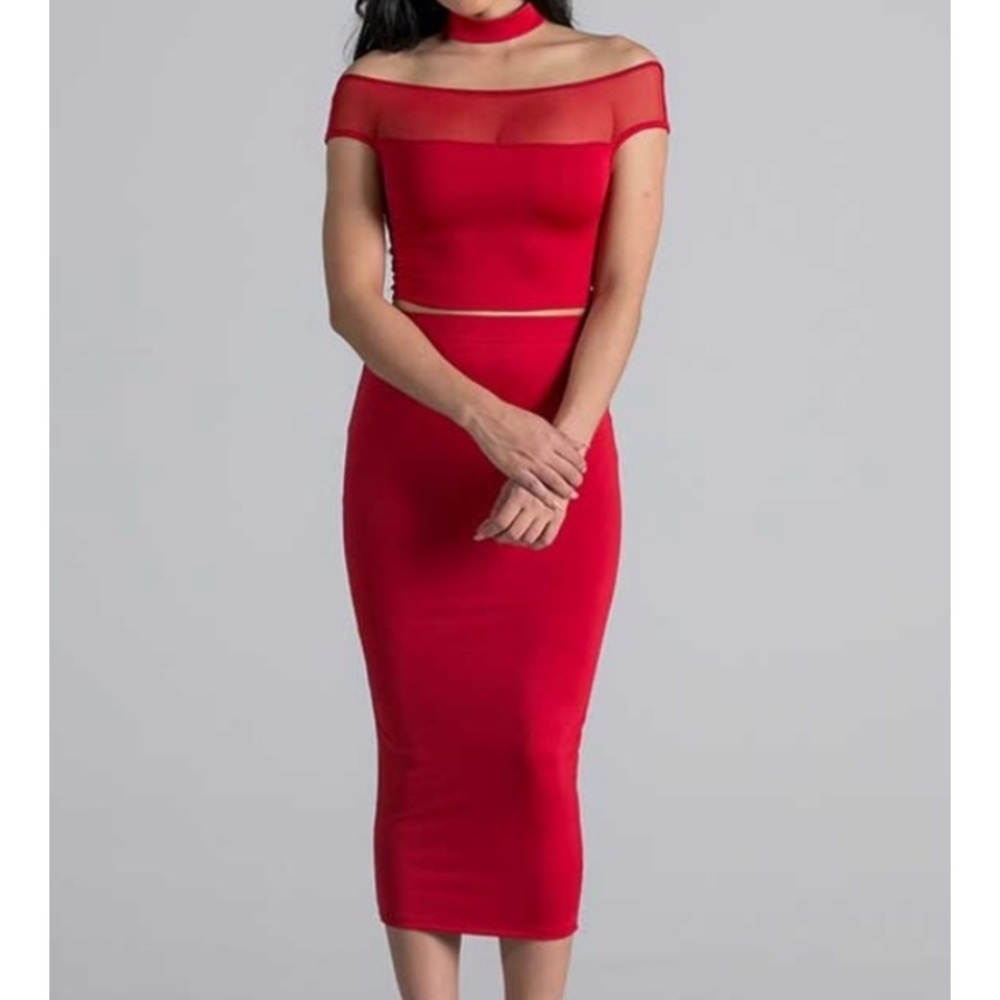Two piece skirt set